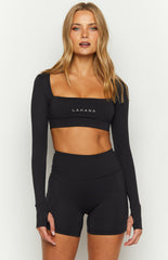 Lahana Chi Chi Black Long Sleeve Top
