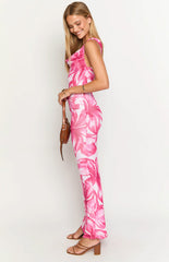 Blessings Pink Floral Maxi Dress