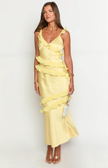 Evan Yellow Maxi Dress